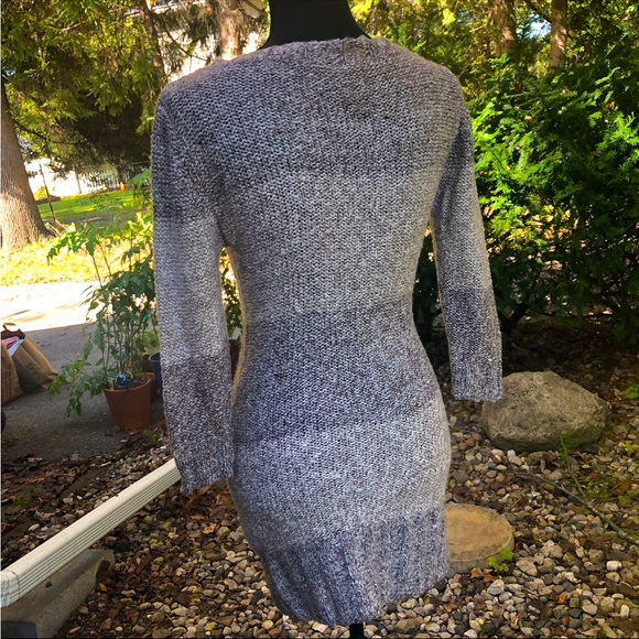 American Rag Bodycon Knit Deep V-Neck Sweater Dress - Picture 10 of 11